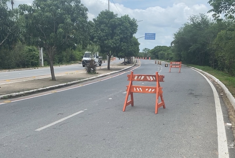 Barreiras e lombadas são instaladas no bairro Belchior para reduzir velocidades para proteção das garças em fase de reprodução